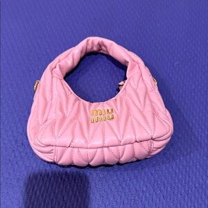Miu Miu Pink Quilted Mini Bag